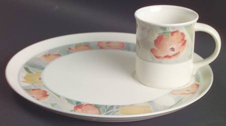 Cezanne Snack Plate and Mug Set by Mikasa