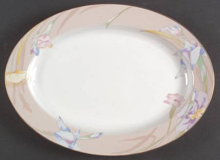 Charisma Beige 14" Oval Serving Platter