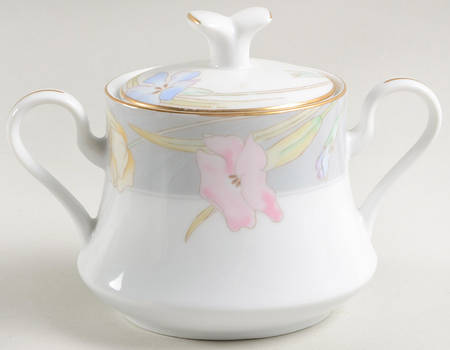 Charisma Gray Sugar Bowl & Lid