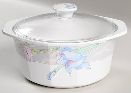 Charisma Gray 2.5 Qt Round Covered Casserole