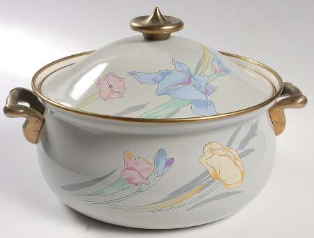 Charisma Gray 5 Quart Metal Covered Casserole