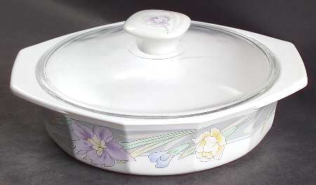 Charisma Gray 1 Pt Round Covered Casserole