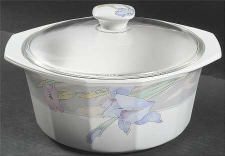 Charisma Gray 2 Qt Round Covered Casserole