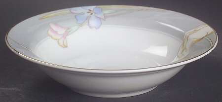 Charisma Gray Rim Fruit/Dessert (Sauce) Bowl