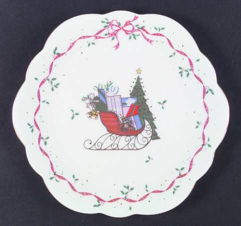 Christmas Cheer Wellington Cake Plate