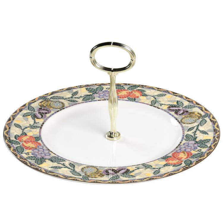 Chelsea Court Round Serving Plate with Center Handle (Dp) Hc