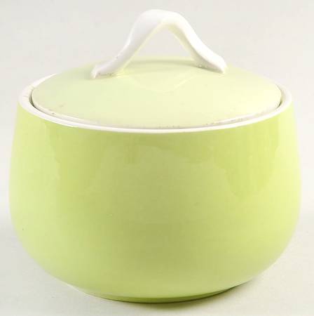 Checkmates Green Sugar Bowl & Lid