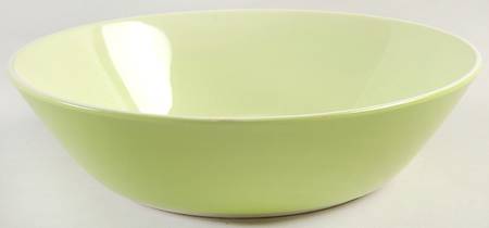 Checkmates Green 8" Round Vegetable Bowl