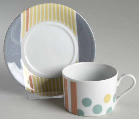 Checkpoint Flat Cup & Saucer Set