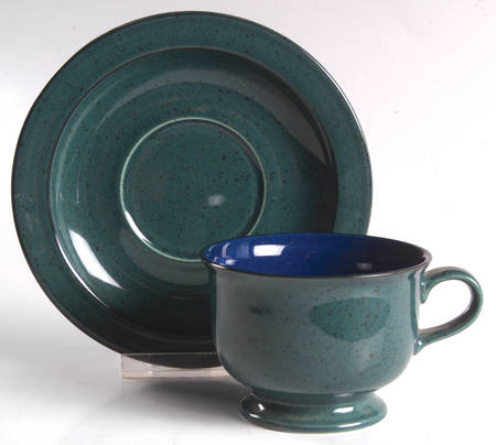 Chromatic  Footed Cup & Saucer Set