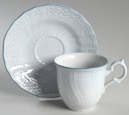 Cherbourg Flat Cup & Saucer Set