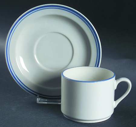 Chesapeake Flat Cup & Saucer Set