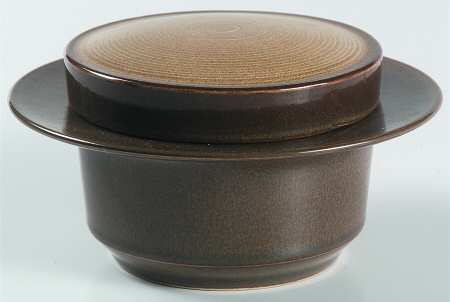 Chestnut Sugar Bowl & Lid
