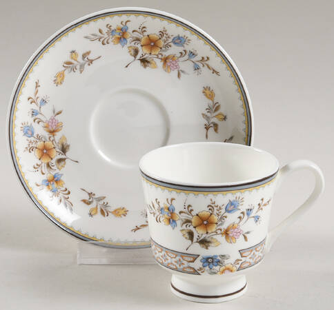 Chippendale Flat Demitasse Cup & Saucer Set