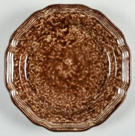 Chocolate Marble Salad Plate