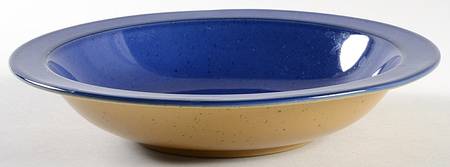 Chromatic Navy Rim Soup Bowl