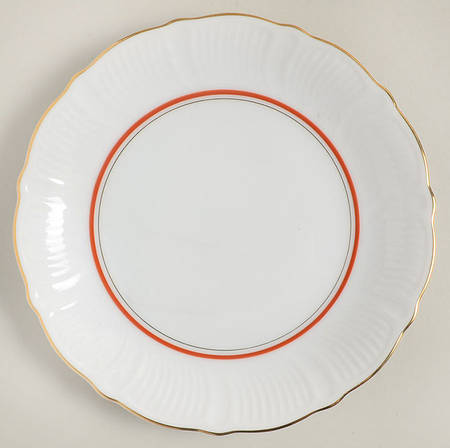 Chinese Red Bread & Butter Plate