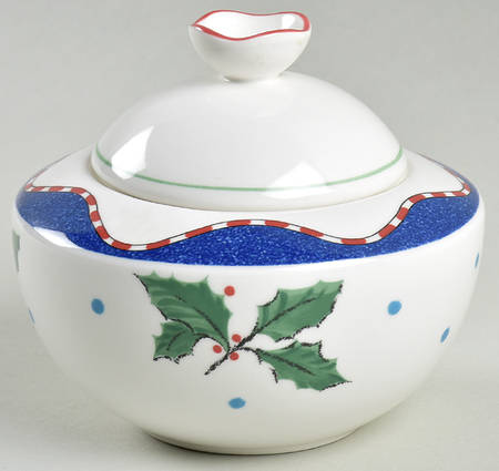 Christmas Glow Sugar Bowl & Lid