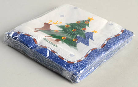 Christmas Glow Package of Paper Beverage Napkins