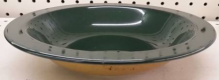 Chromatic Hunter Green Rim Soup Bowl