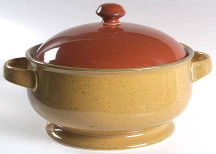 Chromatic Saffron Round Covered Vegetable