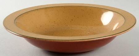 Chromatic Saffron Rim Soup Bowl