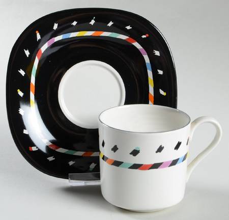 City Lights Flat Cup & Saucer Set