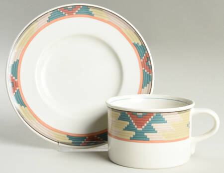 Cimmaron Flat Cup & Saucer Set
