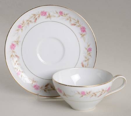 Claire Flat Cup & Saucer Set by Mikasa
