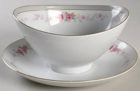 Claridge Round Gravy Boat/Attached Underplate