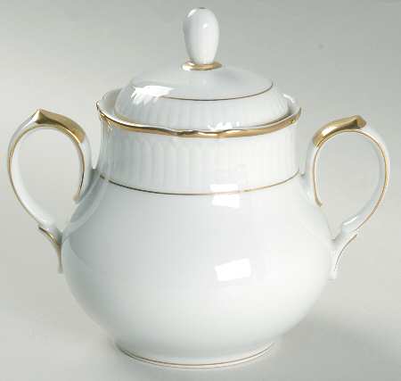 Classic White Sugar Bowl & Lid