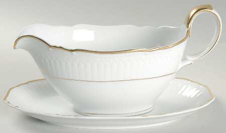 Classic White Gravy Boat & Underplate