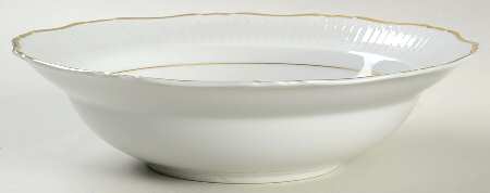 Classic White 9" Round Vegetable Bowl