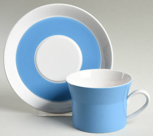 Clear Day Flat Cup & Saucer Set