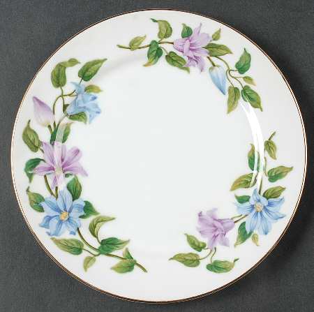 Clematis Salad Plate