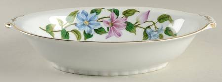 Clematis 11" Oval Vegetable Bowl