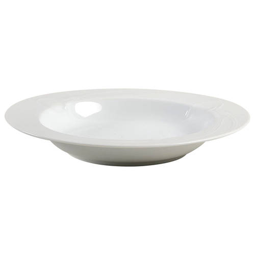 Classic Flair White Large Rim Soup Bowl