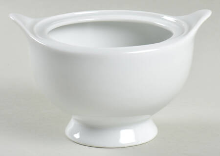 Classic Flair White Sugar Bowl No Lid