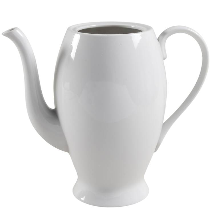 Classic Flair White Coffee Pot No Lid