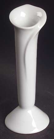 Classic Flair White 5" Bud Vase