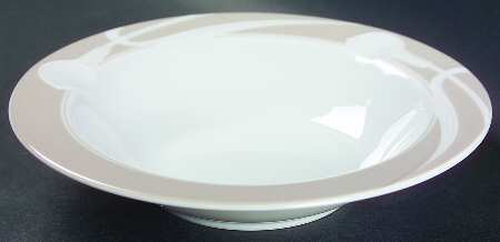 Classic Flair Beige Rim Fruit/Dessert (Sauce) Bowl