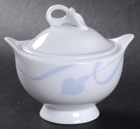 Classic Flair Blue Sugar Bowl & Lid