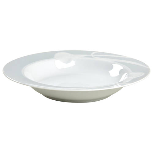 Classic Flair Gray Large Rim Soup Bowl