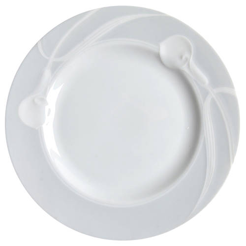 Classic Flair Gray Salad Plate