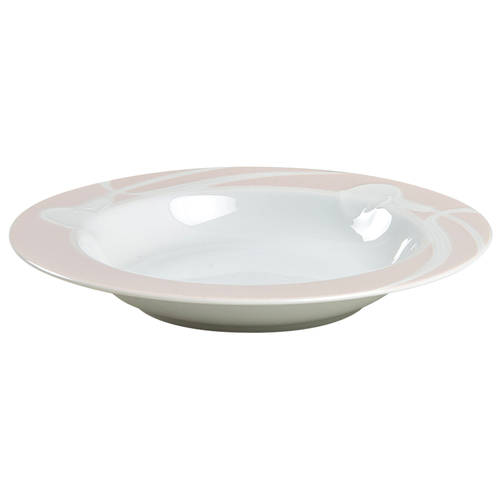 Classic Flair Peach Large Rim Soup Bowl