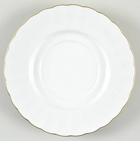 Classic White & Gold Saucer
