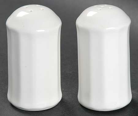 Classic White & Gold Salt & Pepper Set