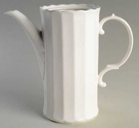 Classic White Coffee Pot No Lid
