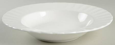 Classic White Large Rim Soup Bowl