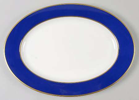 Cobalt Blue 15" Oval Serving Platter
